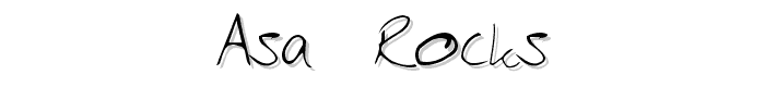Asa Rocks font